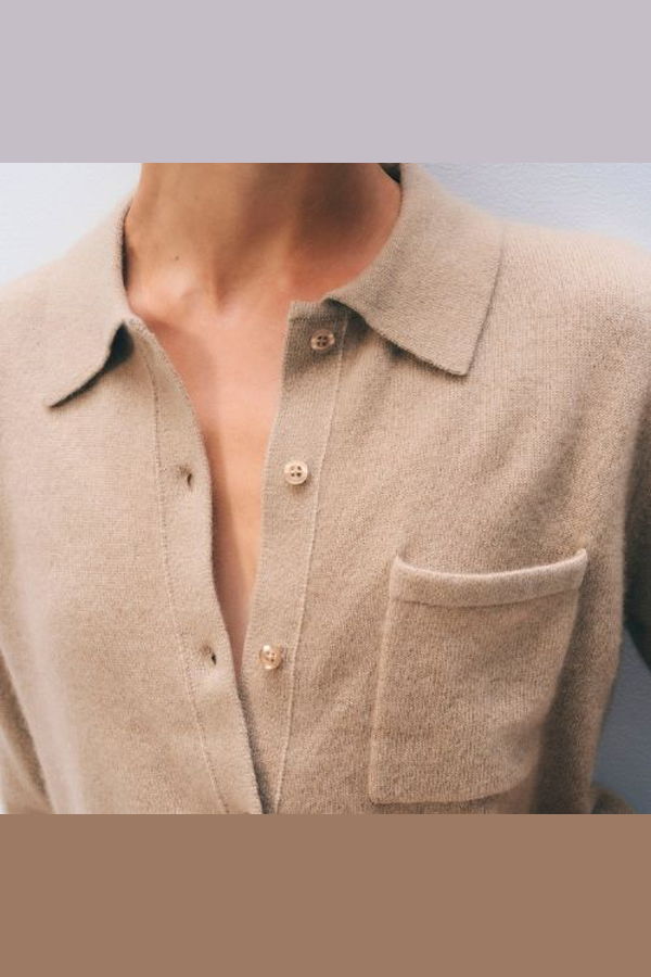 White + Warren Cashmere Button Down Sweater