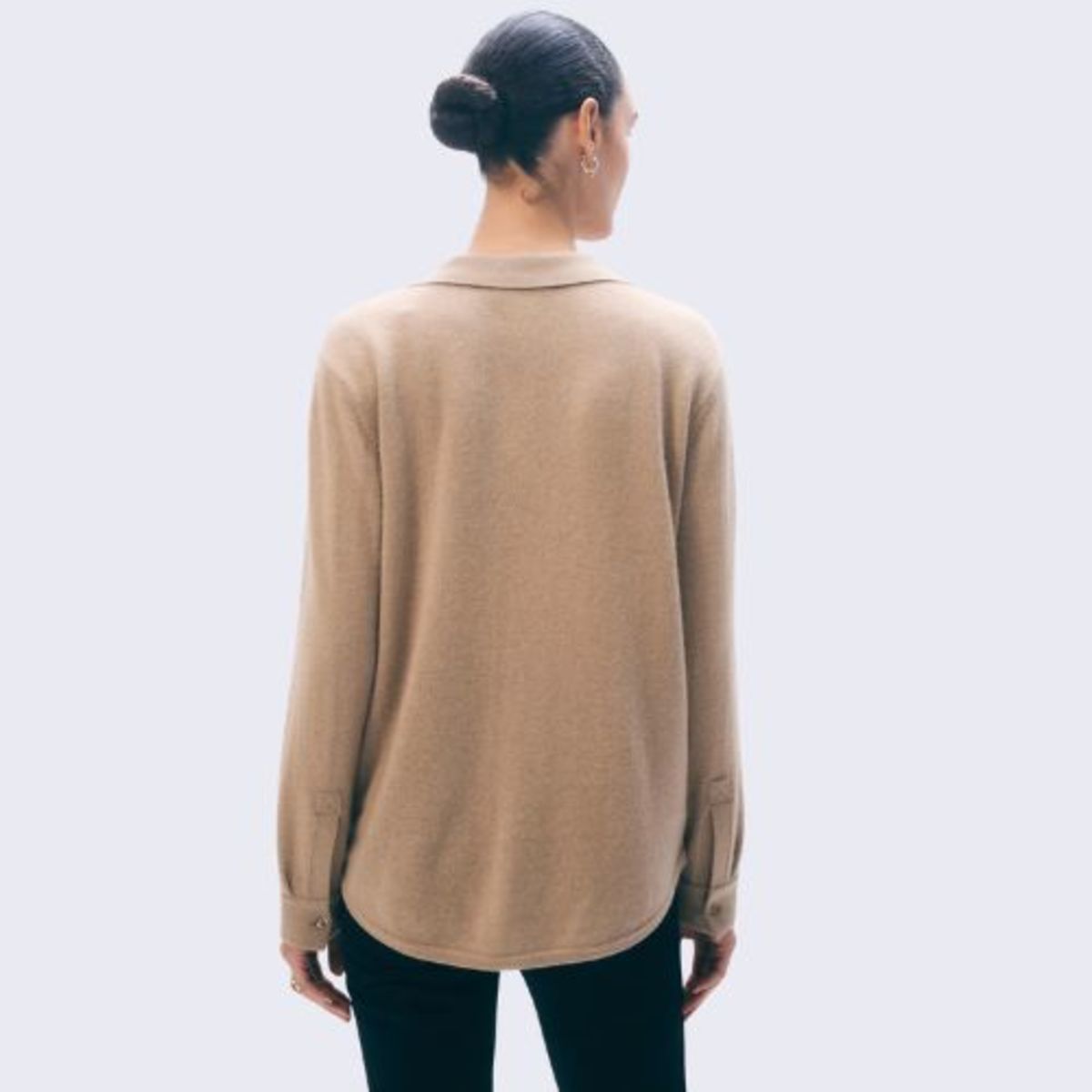 White + Warren Cashmere Button Down Sweater - Image 3 of 5