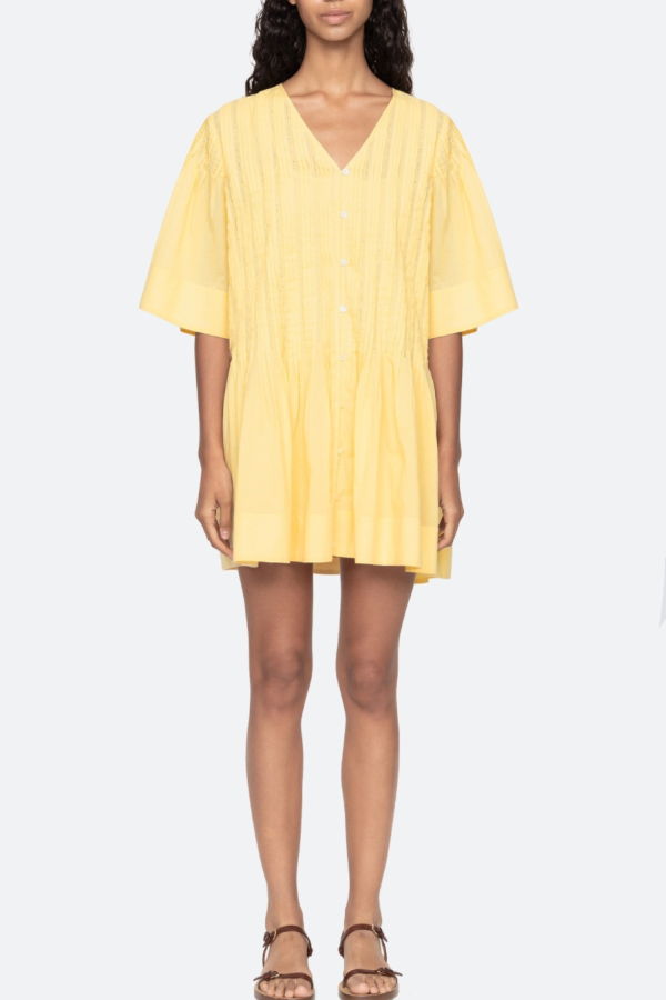 Sea NY Alberte Mini Dress - Yellow