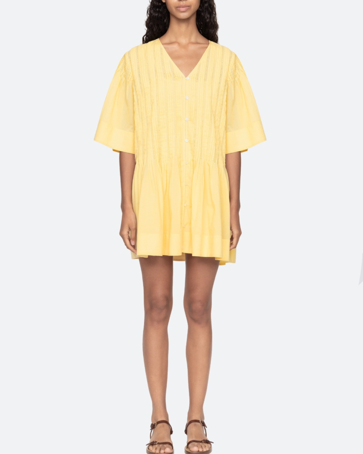 Sea NY Alberte Mini Dress - Yellow - Image 1 of 7