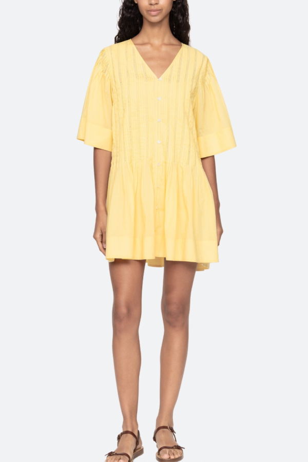 Sea NY Alberte Mini Dress - Yellow
