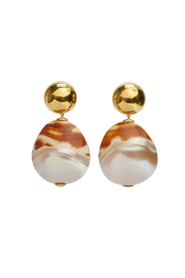 Lizzie Fortunato Mini Rodan Pearl Earrings