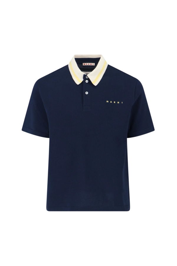Marni Logo Polo Shirt - Blue