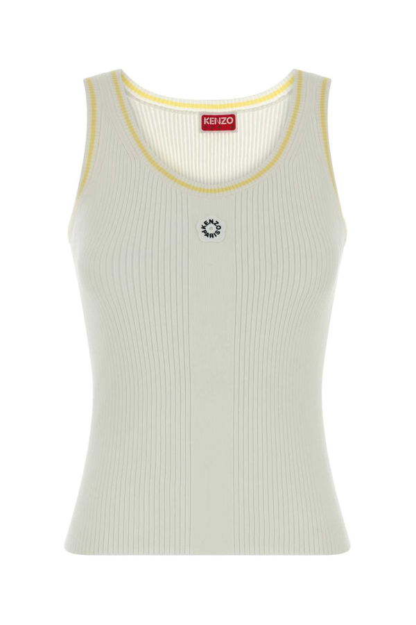 Kenzo White Viscose Blend Tank Top