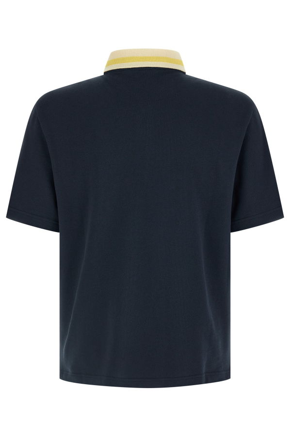 Marni Piqué Cotton Polo Shirt - Blue