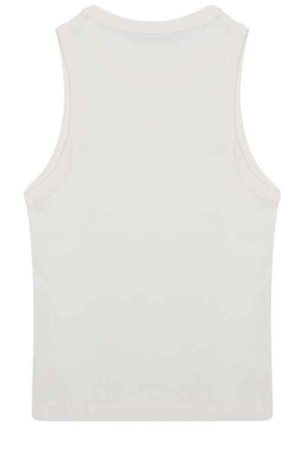 Celine Con Logo Top - White