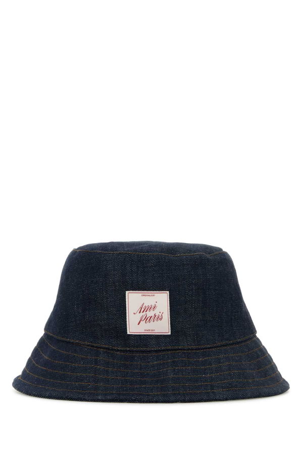 Ami Alexandre Mattiussi Denim Bucket Hat - Indigo
