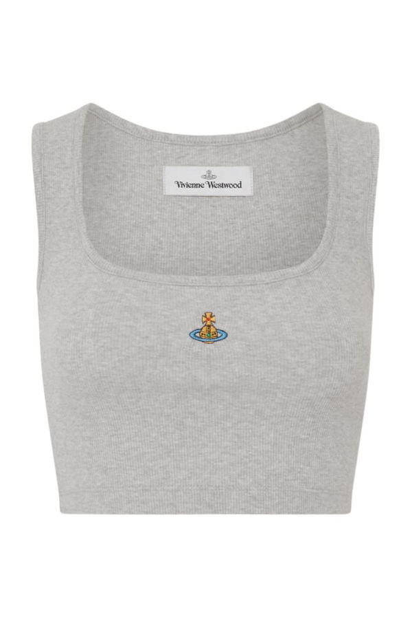 Vivienne Westwood Top With Neckline Top - Gray
