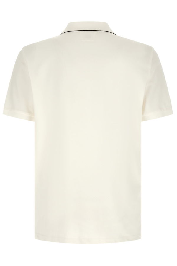 C.P. Company Logo Patch Polo Shirt - White