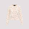 Simone Rocha Shrunken Tiny Flower Cardigan - Cream Floral - Thumbnail 1