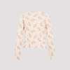 Simone Rocha Shrunken Tiny Flower Cardigan - Cream Floral - Thumbnail 4