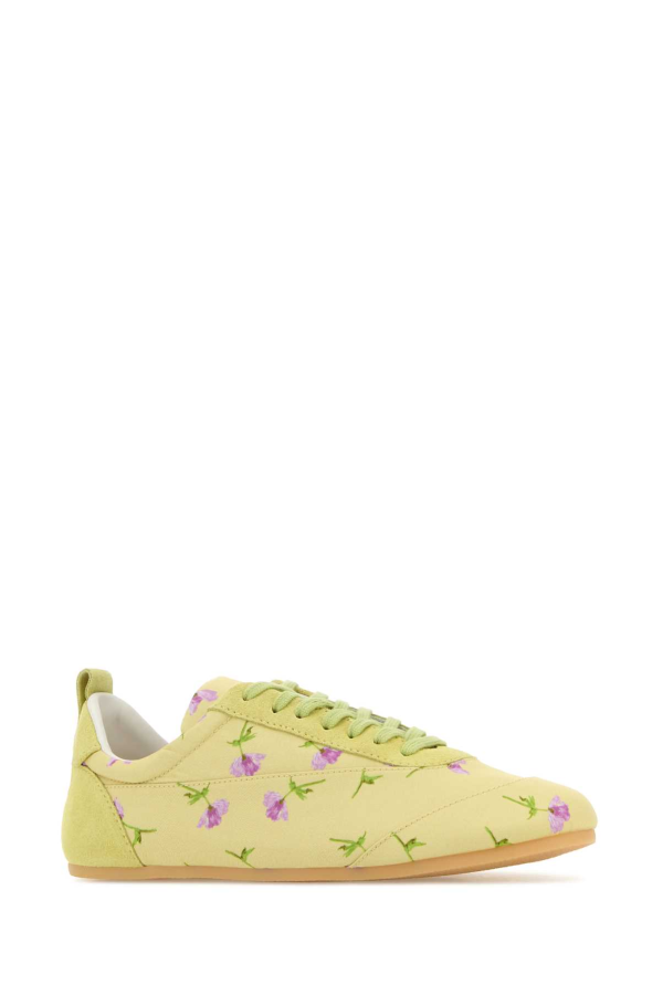 Jil Sander Printed Canvas Etage Sneakers - Pastel Yellow