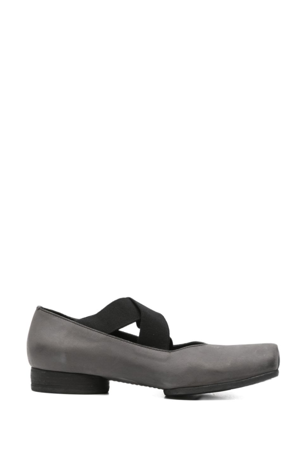 Uma Wang Leather Ballet Flats - Gray