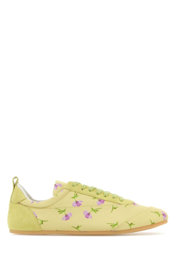 Jil Sander Printed Canvas Etage Sneakers - Pastel Yellow