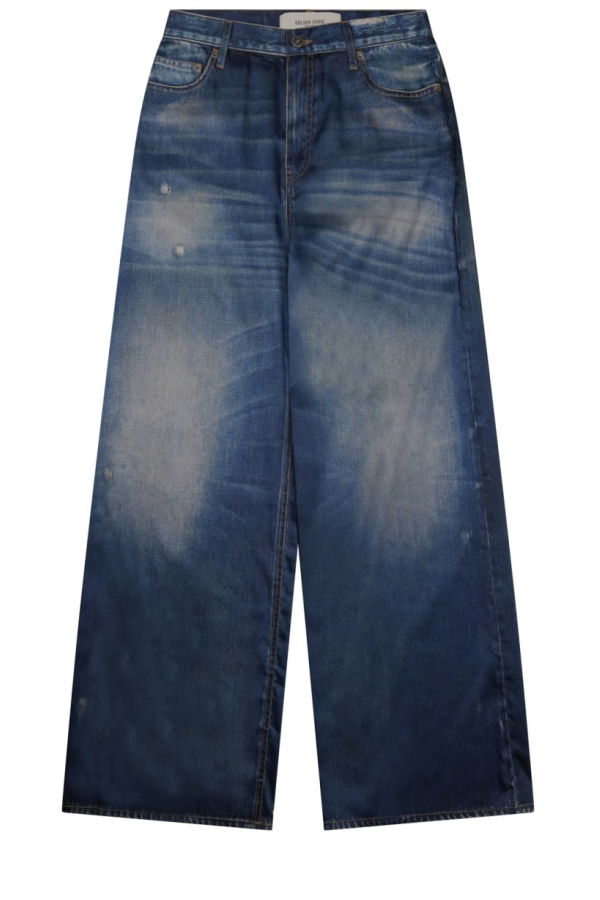 Golden Goose Pantalone Con Stampa Jeans Pants - Denim