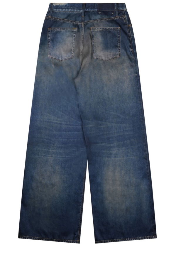 Golden Goose Pantalone Con Stampa Jeans Pants - Denim