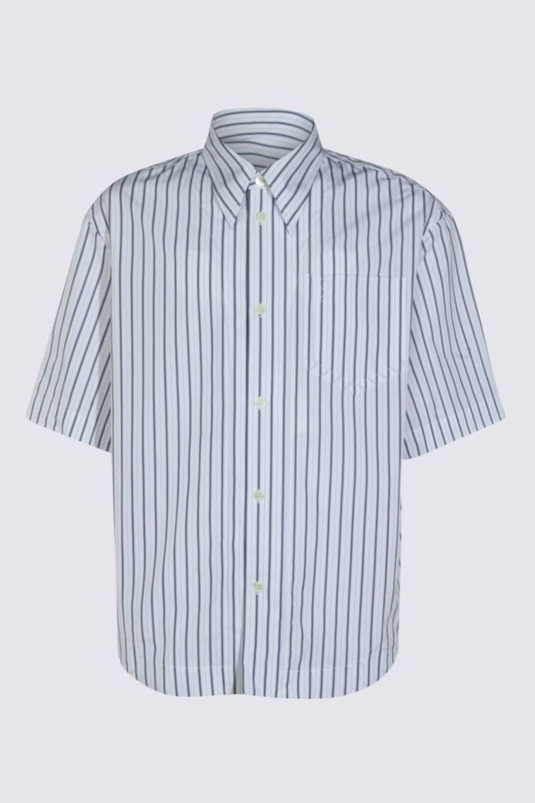 Ami Alexandre Mattiussi Cotton Shirt - White-Blue