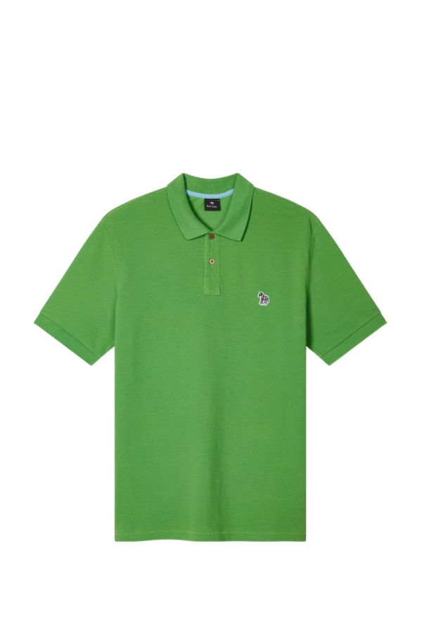 PAUL SMITH Logo Cotton Polo Shirt - Green