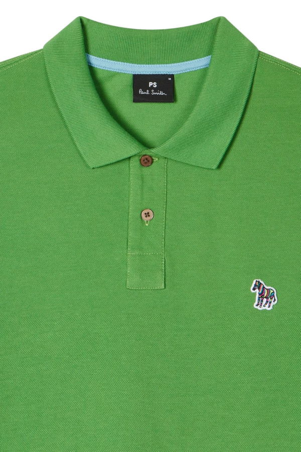 PAUL SMITH Logo Cotton Polo Shirt - Green