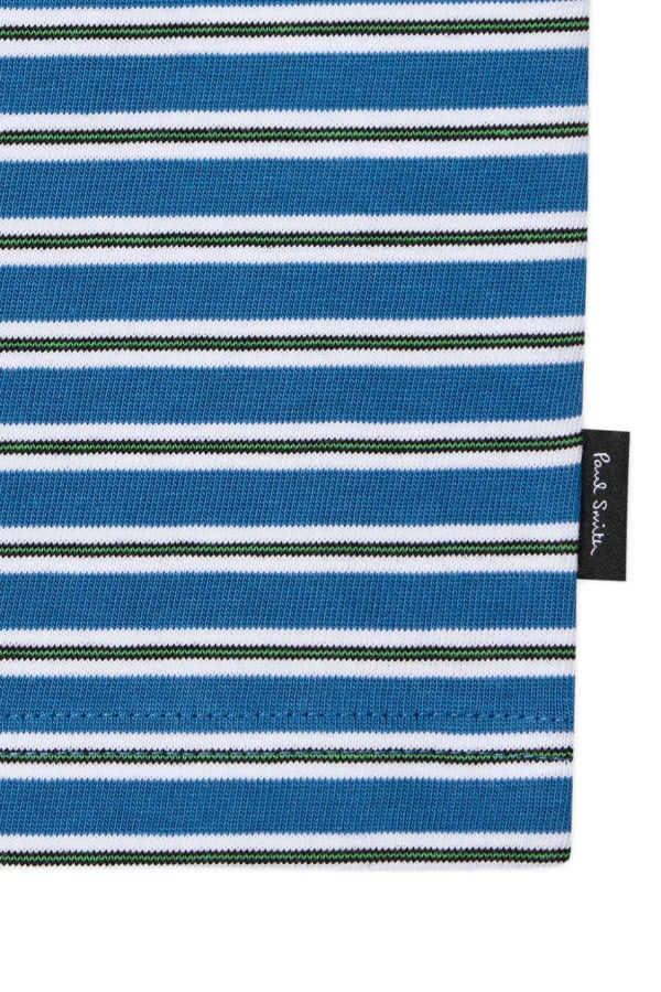 PAUL SMITH Striped Cotton T-Shirt - Clear Blue