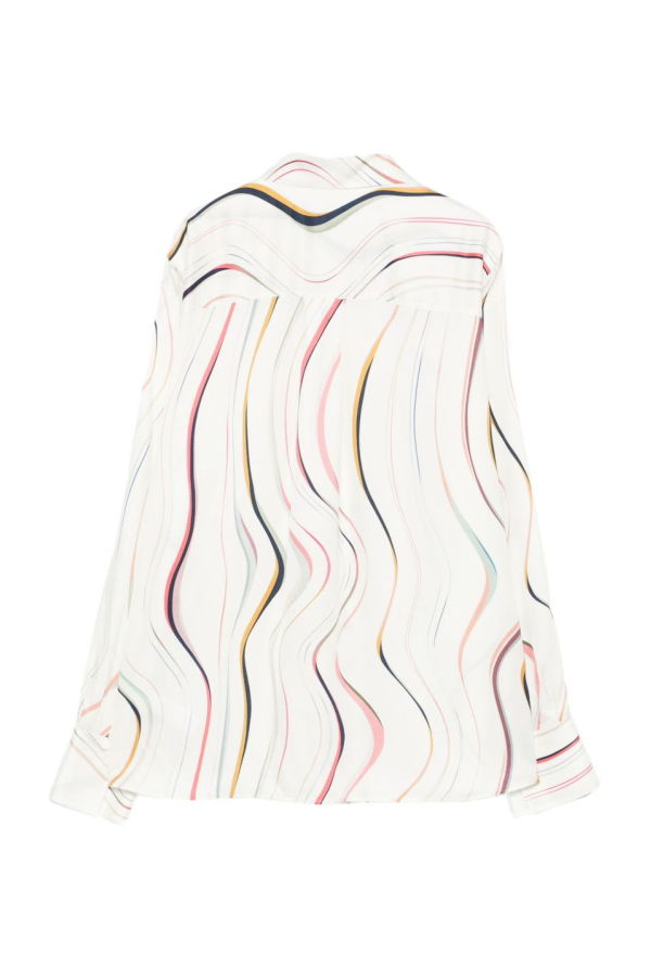 PAUL SMITH Swirl Print Shirt - White