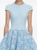 Self-Portrait Lace Skirt Mini Dress - Clear Blue - Thumbnail 2