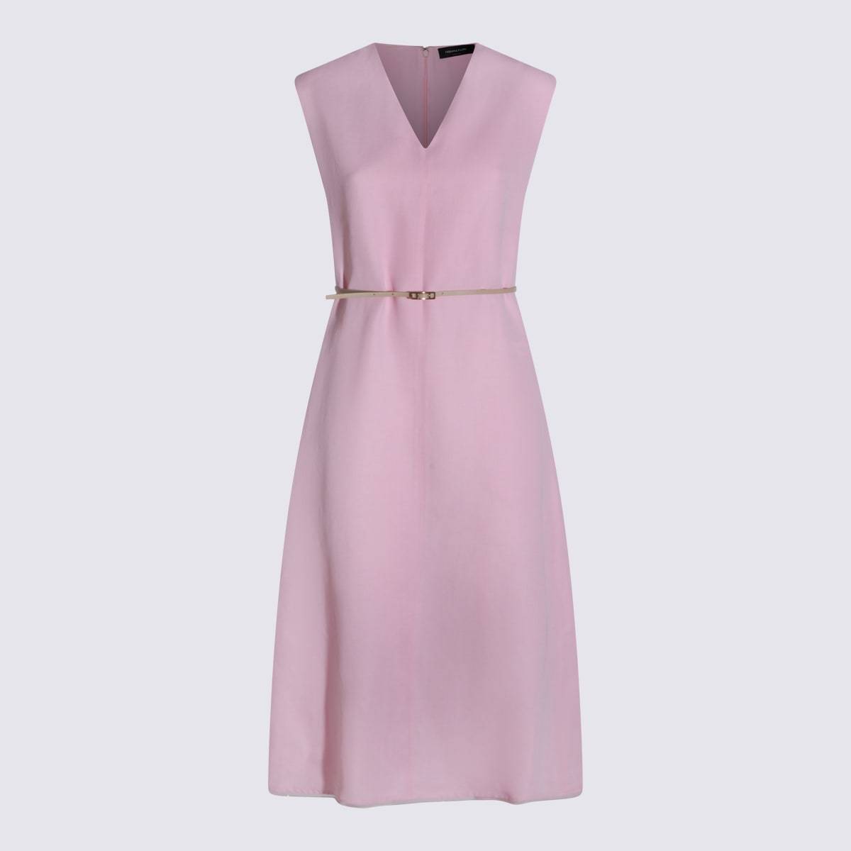Fabiana Filippi Viscose and Linen Blend Dress - Pink - Image 1 of 4
