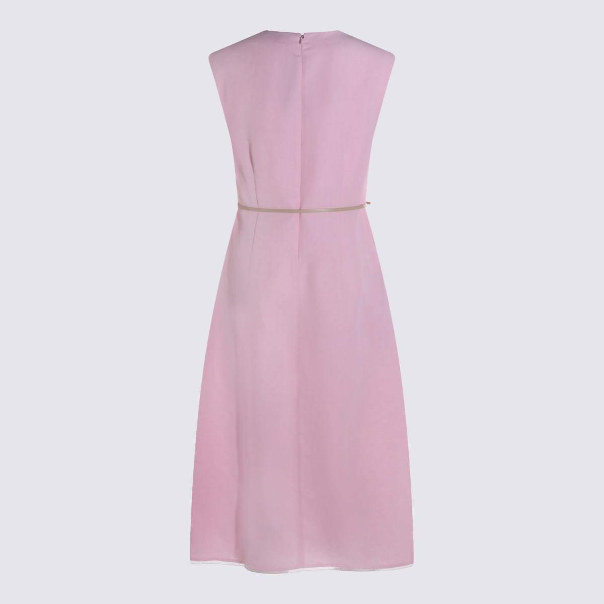 Fabiana Filippi Viscose and Linen Blend Dress - Pink - Image 2 of 4