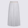 Fabiana Filippi Butter Pleated Long Skirt - Burro - Thumbnail 1
