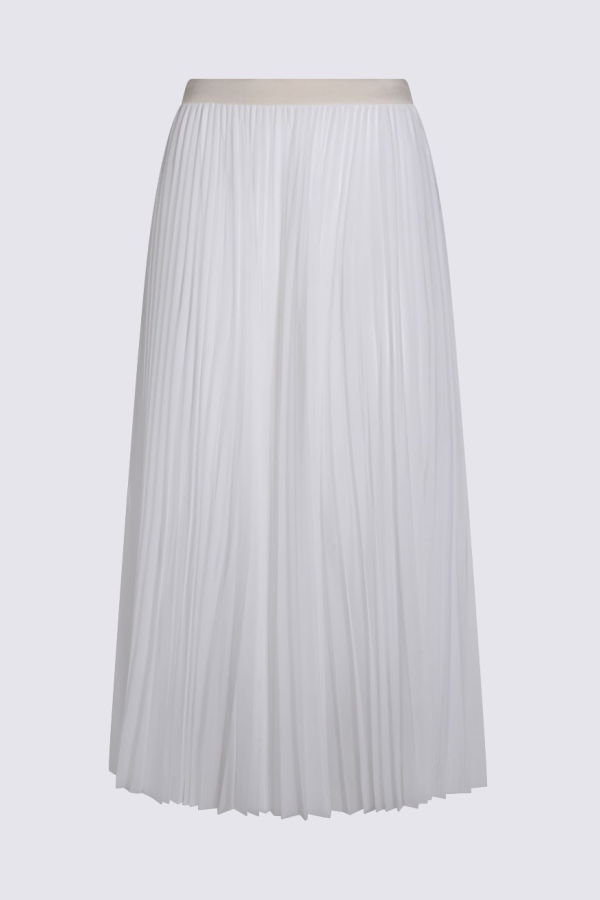 Fabiana Filippi Butter Pleated Long Skirt - Burro