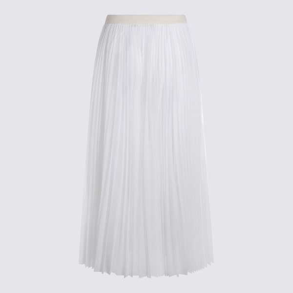 Fabiana Filippi Butter Pleated Long Skirt - Burro