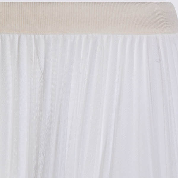 Fabiana Filippi Butter Pleated Long Skirt - Burro