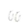 S.J. Crawford Jewelry Écailles Hoops - Silver - Thumbnail 2