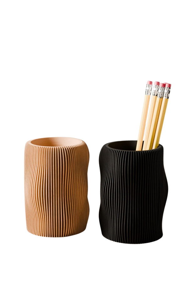 Modernized Pottery Bubbly Pencil Holder