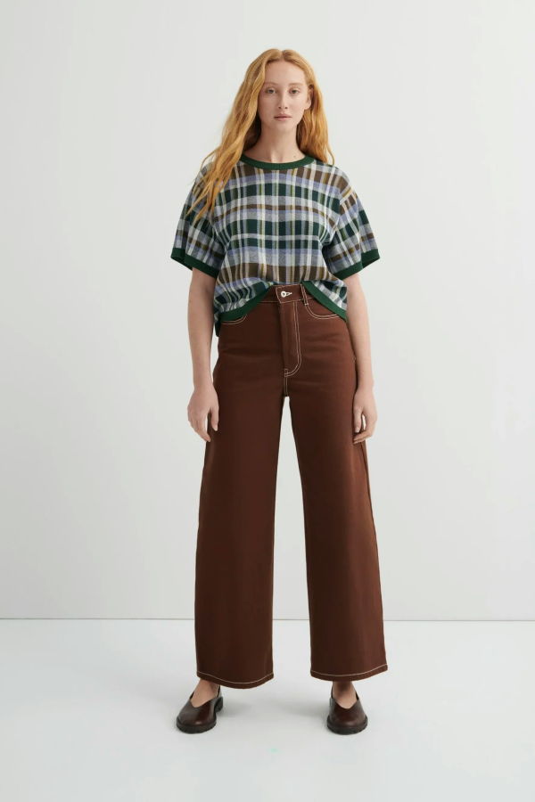 Kowtow Utility Jeans - Brown Denim