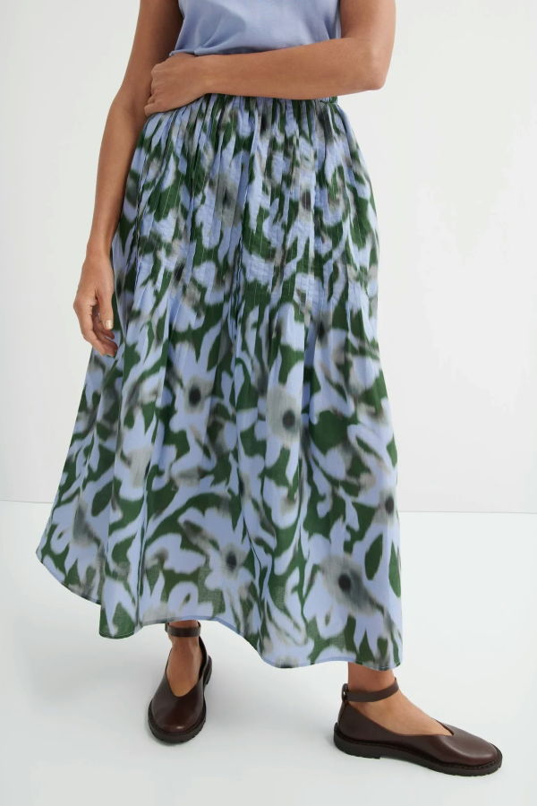 Kowtow Poet Skirt - Misty Floral