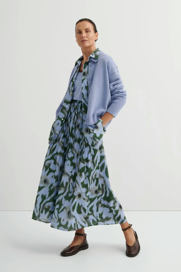 Kowtow Poet Skirt - Misty Floral