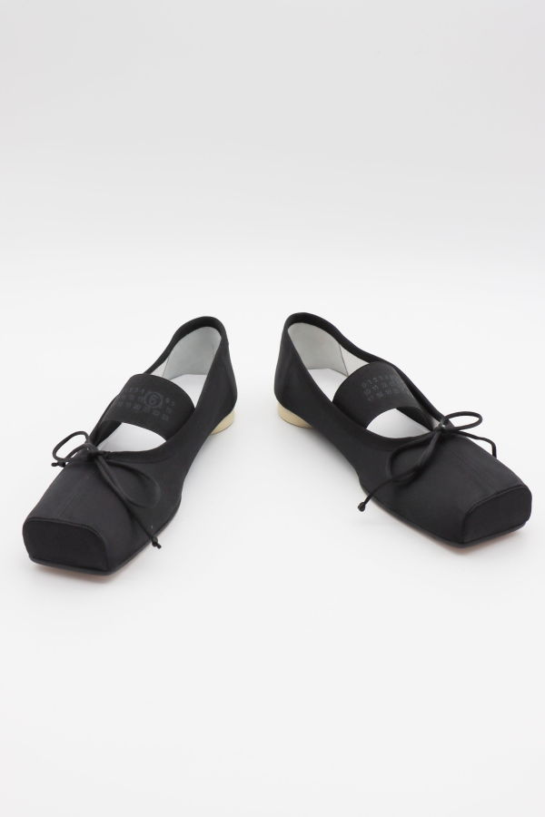 Maison Margiela Logo Ballet Flat - Black