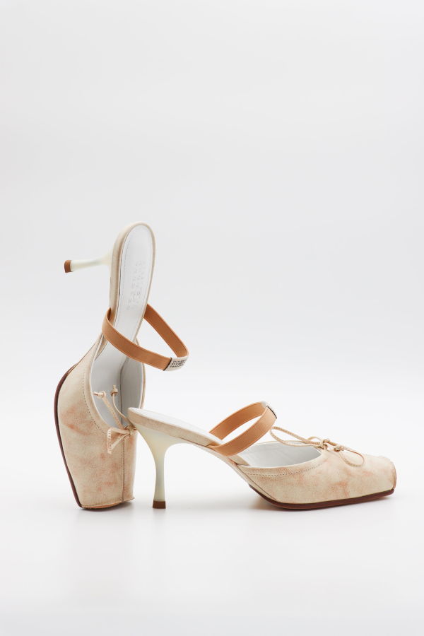 Maison Margiela Square Toe Bow Mule