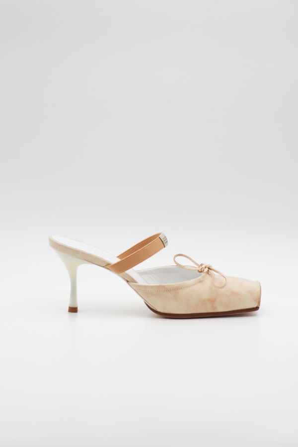 Maison Margiela Square Toe Bow Mule