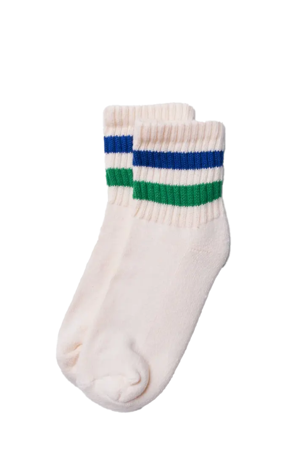 American Trench Retro Stripe Quarter Crew Sock