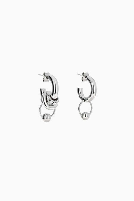Sophie Buhai Small Double Rope Hoops - Vermeil | Garmentory Sophie Buhai Small Double Rope Hoops - Vermeil | Garmentory