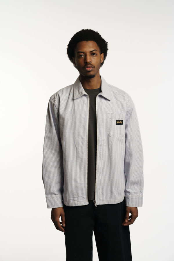 Stan Ray Cosmic Purple Hickory Zip Shirt