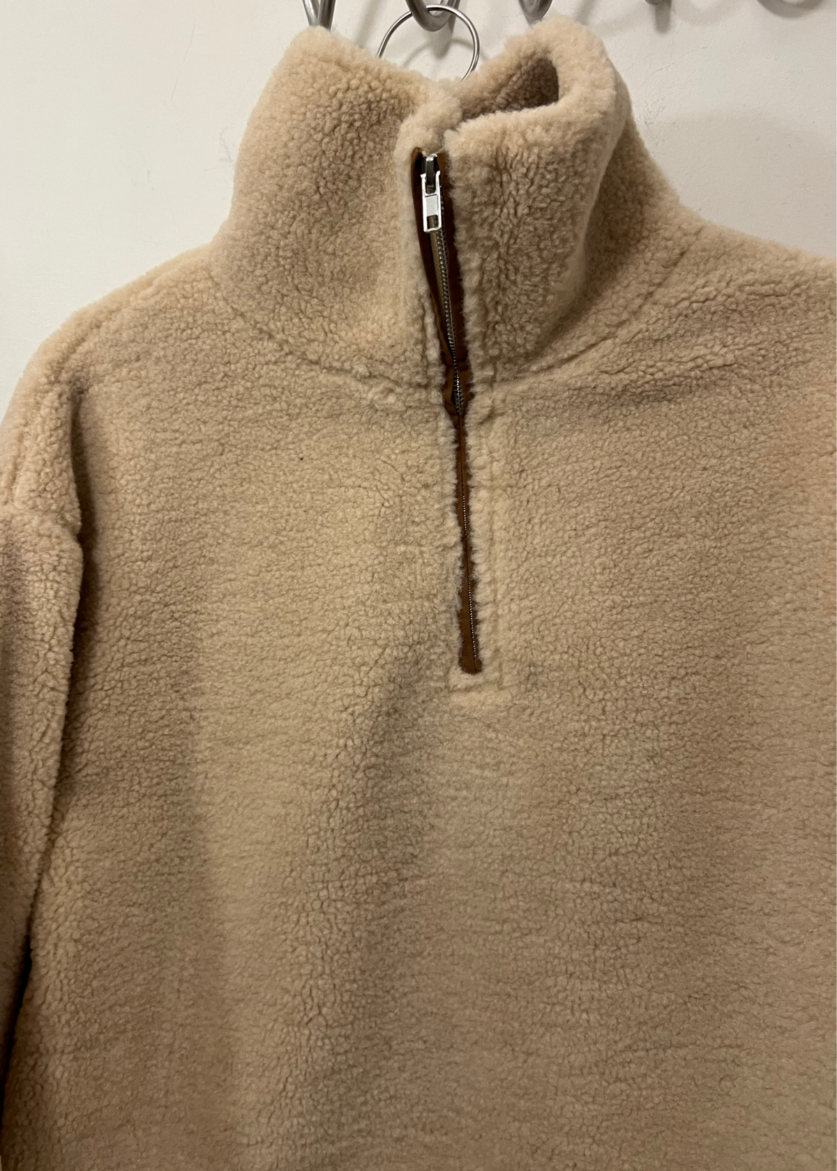 Brunette the Label 1/2 Zip Sherpa Jacket - Image 2 of 4