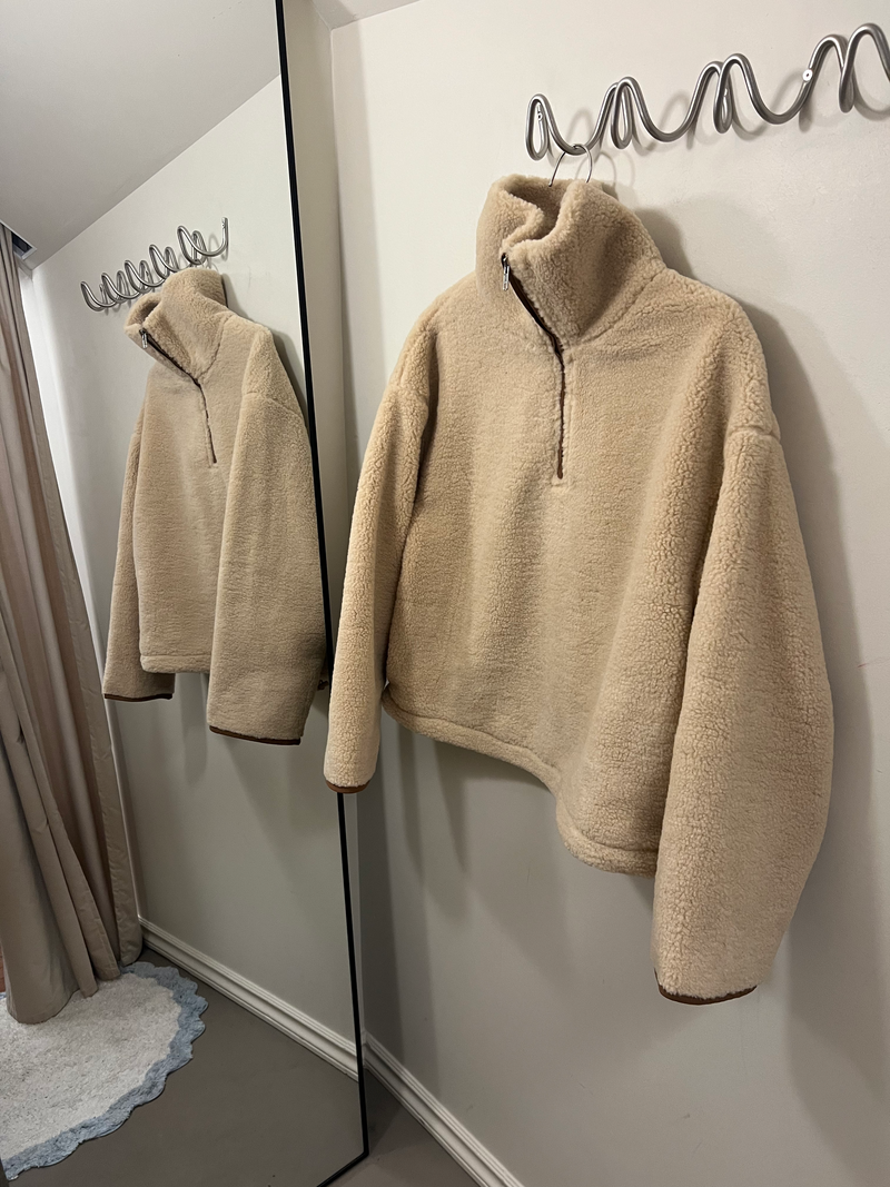 Brunette the Label 1/2 Zip Sherpa Jacket