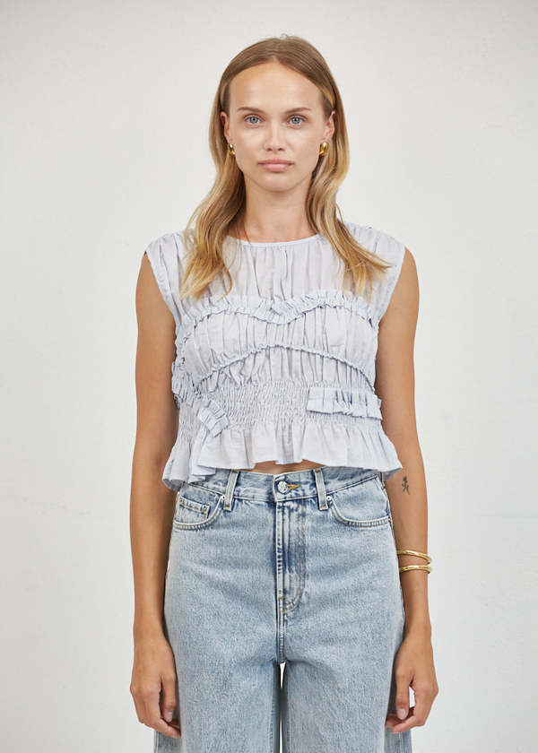 a. ren Jeanie Ruffle Top a. ren Jeanie Ruffle Top