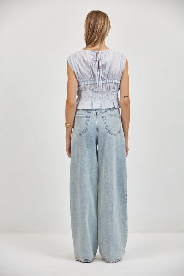 a. ren Jeanie Ruffle Top