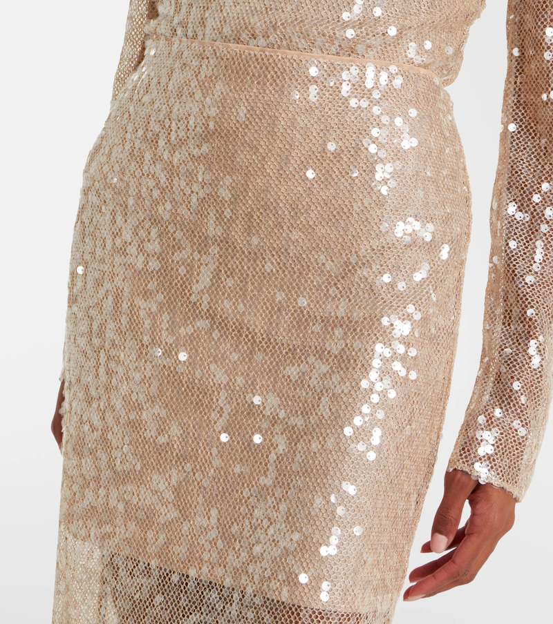 Veronica Beard Allora Sequin Midi Skirt