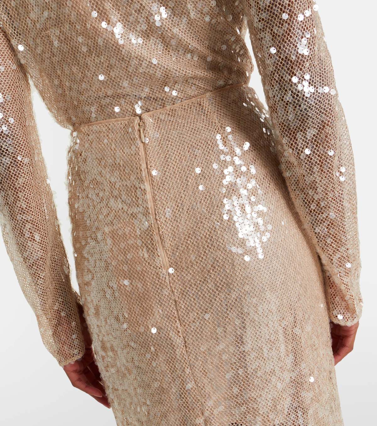 Veronica Beard Allora Sequin Midi Skirt - Image 4 of 5