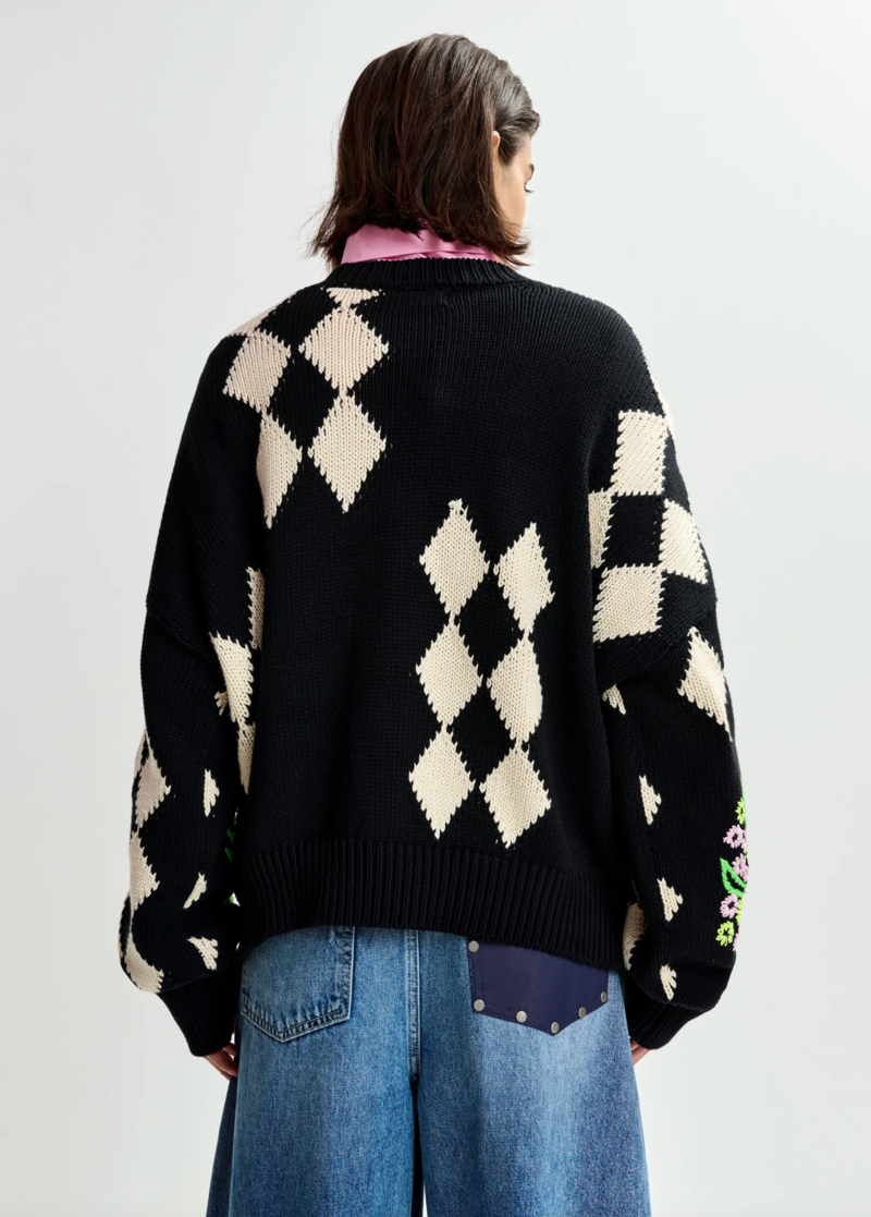 Essentiel Antwerp Jactori Jacquard Knit Sweater